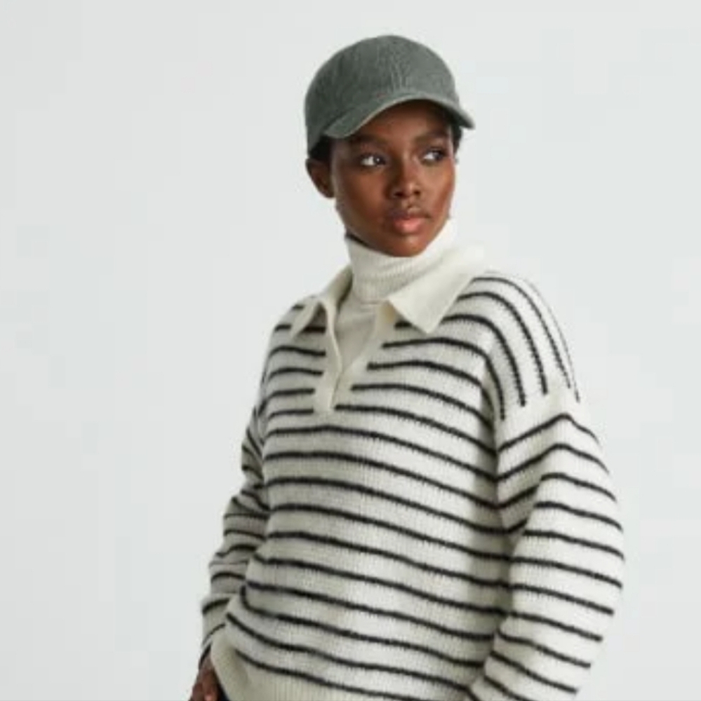 Everlane The Baseball Cap- Grey/green